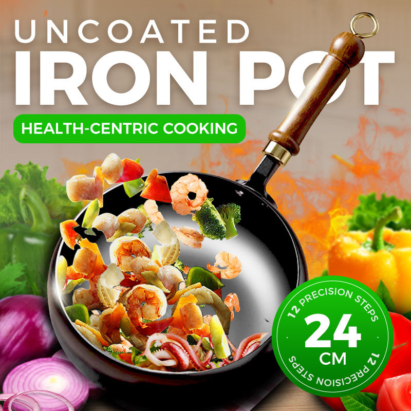 ⏳Limited-time 49% Off⏰Elevate Your Cooking With Uncoated Thick Iron Pot🍲✨