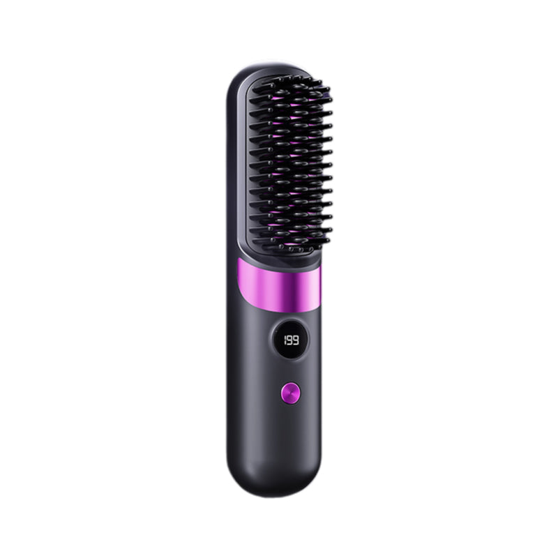 ⏳⏰Last 4 hours Sale💇♀️3-in-1 Cordless Hair Straightener Comb – USB rechargeable, adjustable temperature, anti-scald teeth, portable travel design. Women daily hair styling essential!