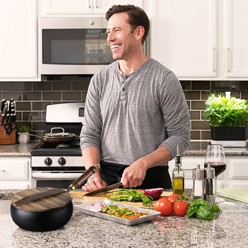 ⏳Limited-time 49% Off⏰Elevate Your Cooking With Uncoated Thick Iron Pot🍲✨