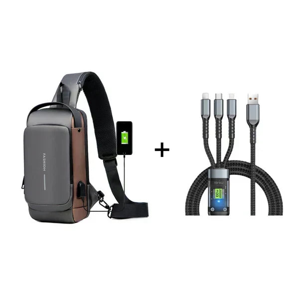🎒 50% OFF! 🔥 Sports Crossbody Bag with USB Charging Port – Anti-Theft, Practical & Lightweight – Perfect for Travel, Commuting & Outdoor Activities ⚡