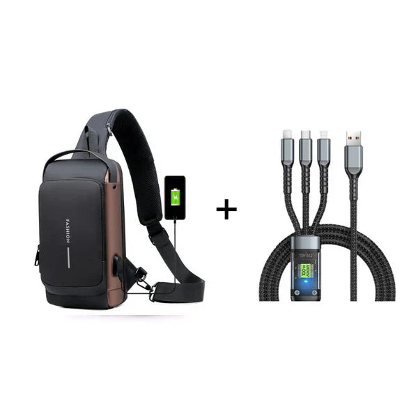 🎒 50% OFF! 🔥 Sports Crossbody Bag with USB Charging Port – Anti-Theft, Practical & Lightweight – Perfect for Travel, Commuting & Outdoor Activities ⚡