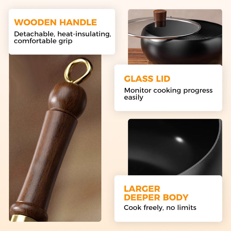 ⏳Limited-time 49% Off⏰Elevate Your Cooking With Uncoated Thick Iron Pot🍲✨