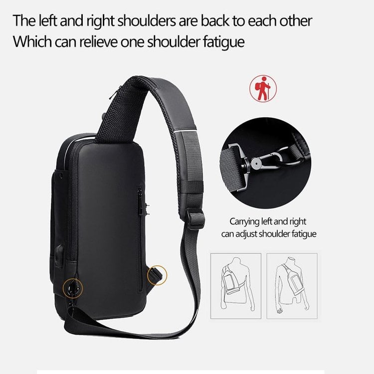 🎒 50% OFF! 🔥 Sports Crossbody Bag with USB Charging Port – Anti-Theft, Practical & Lightweight – Perfect for Travel, Commuting & Outdoor Activities ⚡