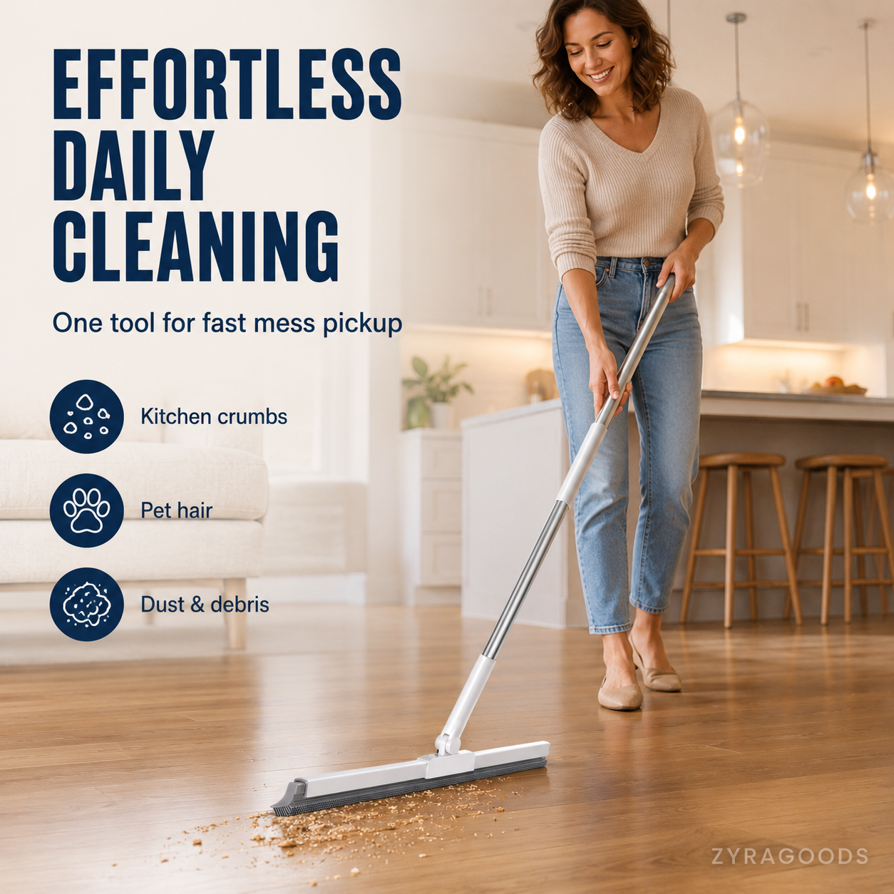 Thickened Soft Silicone Multi-Purpose Broom