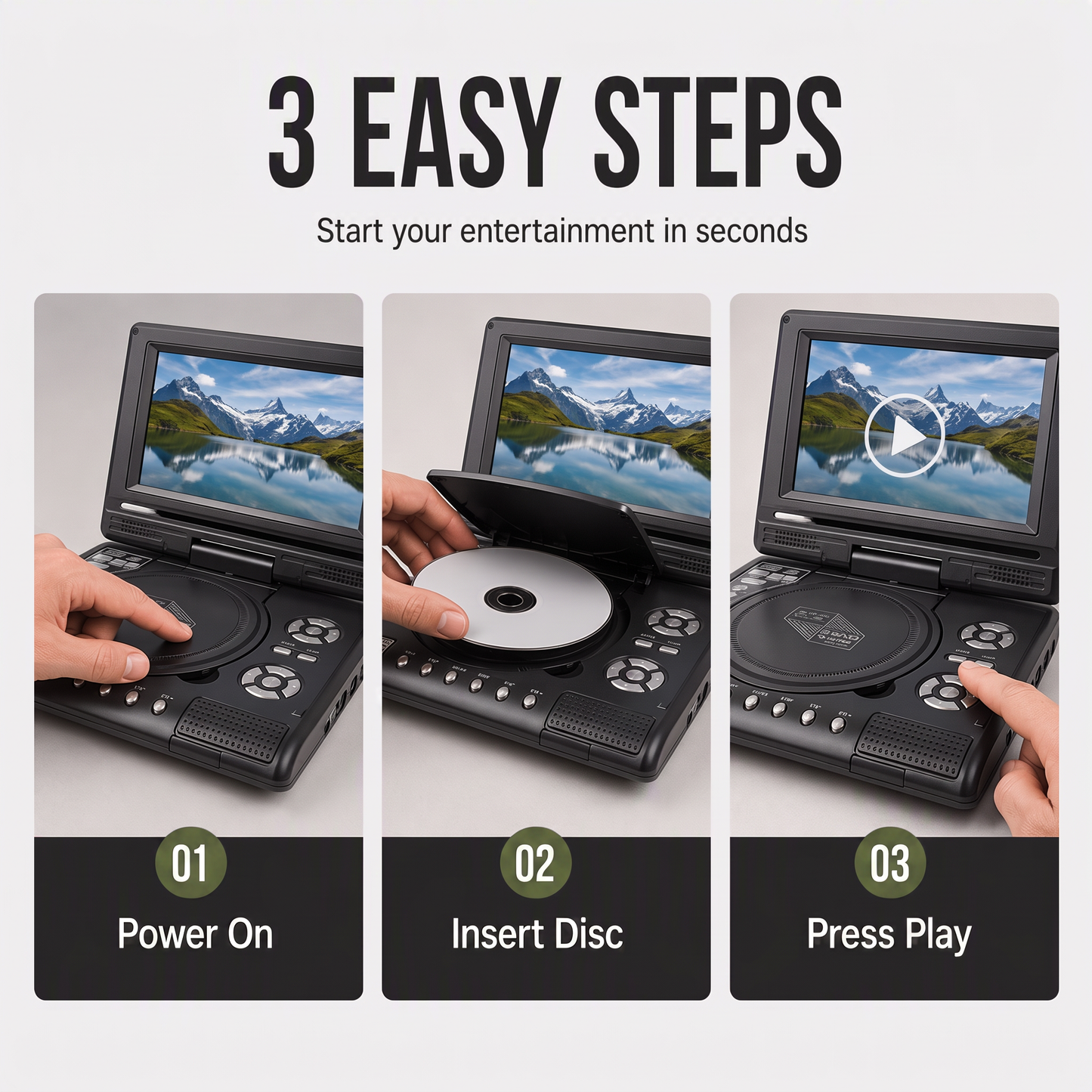 📺 7.8" HD Portable DVD/EVD Player 🔥 50% OFF