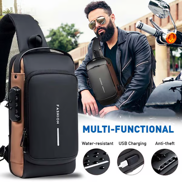 🎒 50% OFF! 🔥 Sports Crossbody Bag with USB Charging Port – Anti-Theft, Practical & Lightweight – Perfect for Travel, Commuting & Outdoor Activities ⚡