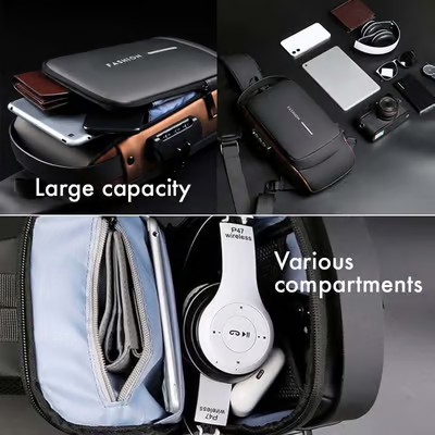 🎒 50% OFF! 🔥 Sports Crossbody Bag with USB Charging Port – Anti-Theft, Practical & Lightweight – Perfect for Travel, Commuting & Outdoor Activities ⚡