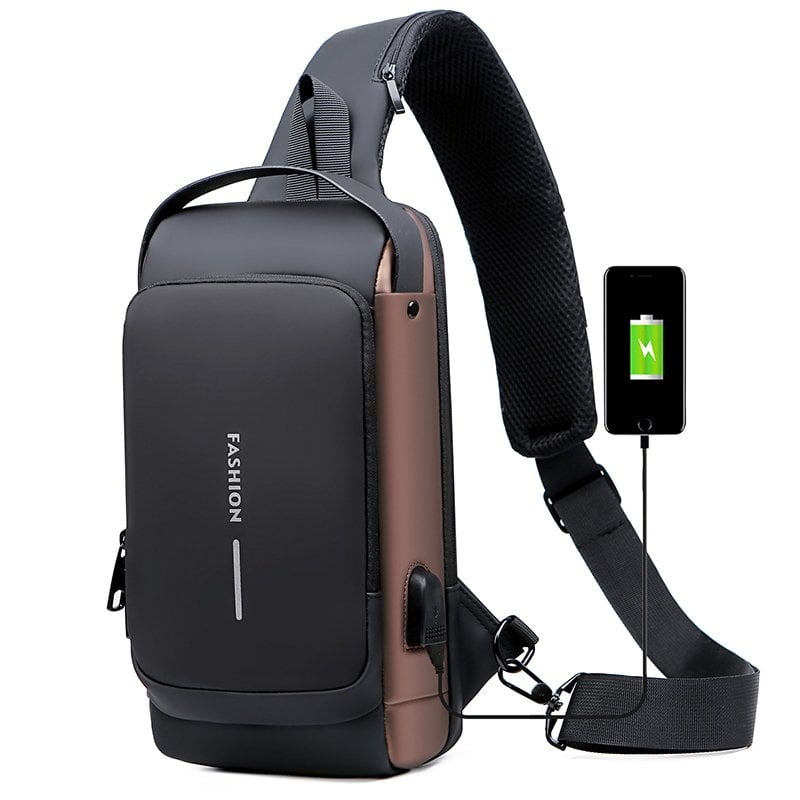 🎒 50% OFF! 🔥 Sports Crossbody Bag with USB Charging Port – Anti-Theft, Practical & Lightweight – Perfect for Travel, Commuting & Outdoor Activities ⚡