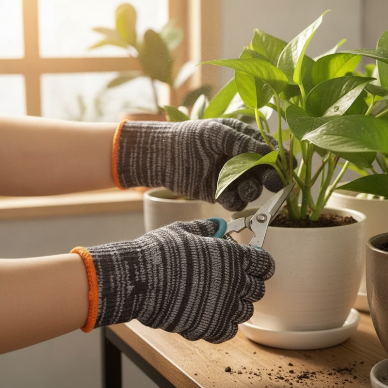 Knitted Durable Protective Work Gloves
