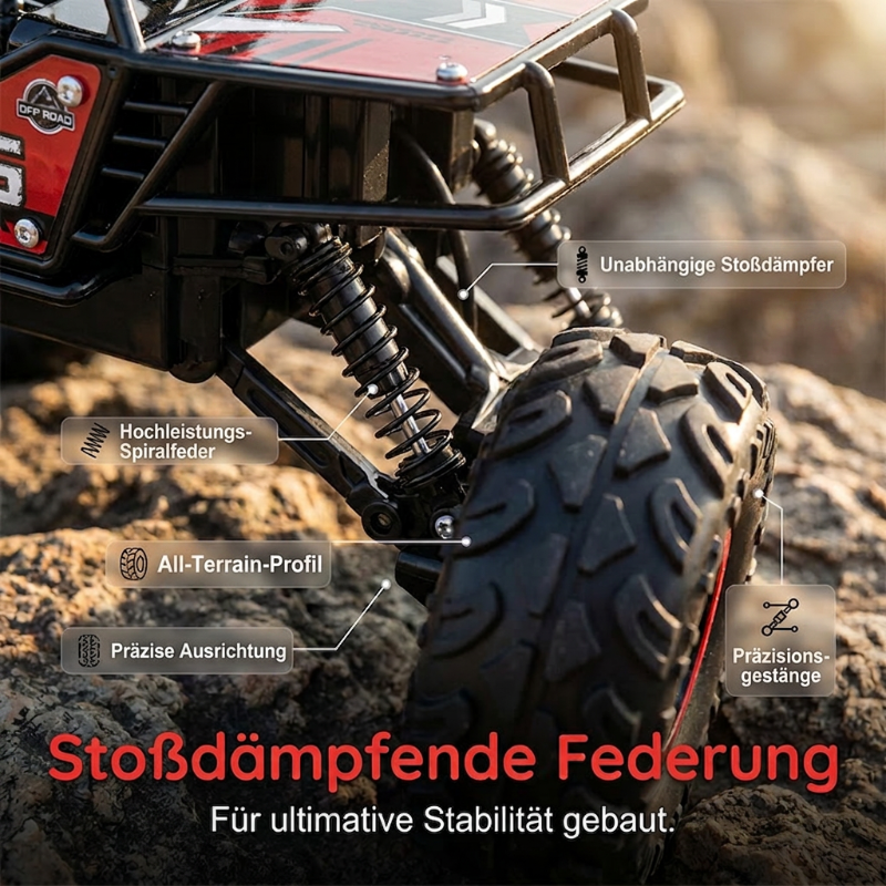 🚗 LIMITED-TIME 50% OFF! 💥 Remote Control Off-Road Car – All-Terrain Climber, 2.4GHz, Anti-Collision Frame ✨