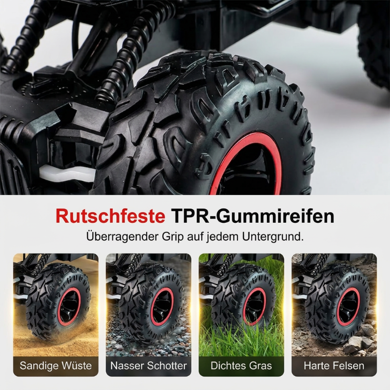 🚗 LIMITED-TIME 50% OFF! 💥 Remote Control Off-Road Car – All-Terrain Climber, 2.4GHz, Anti-Collision Frame ✨