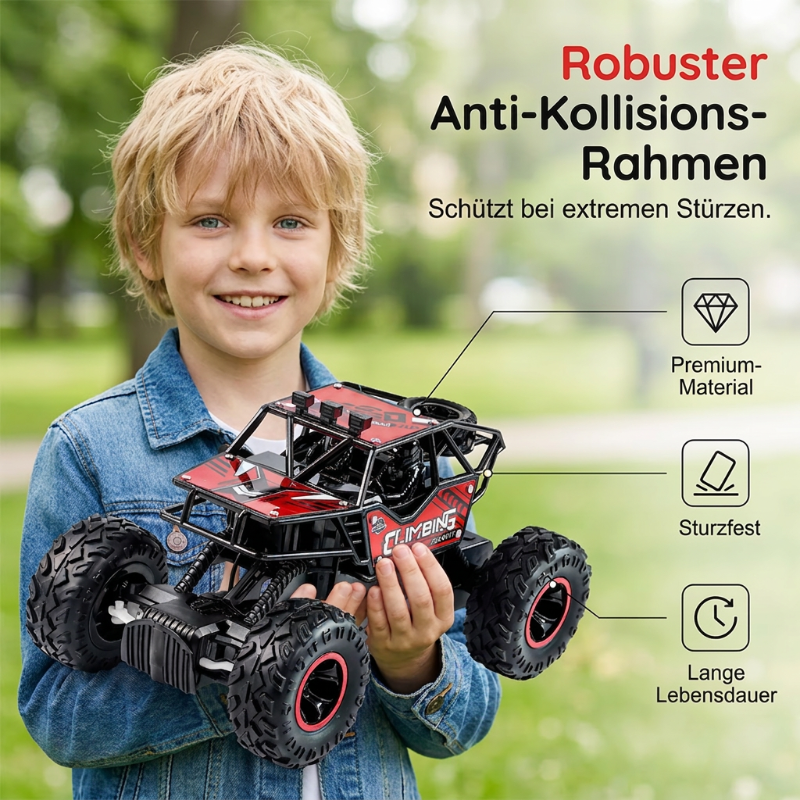 🚗 LIMITED-TIME 50% OFF! 💥 Remote Control Off-Road Car – All-Terrain Climber, 2.4GHz, Anti-Collision Frame ✨