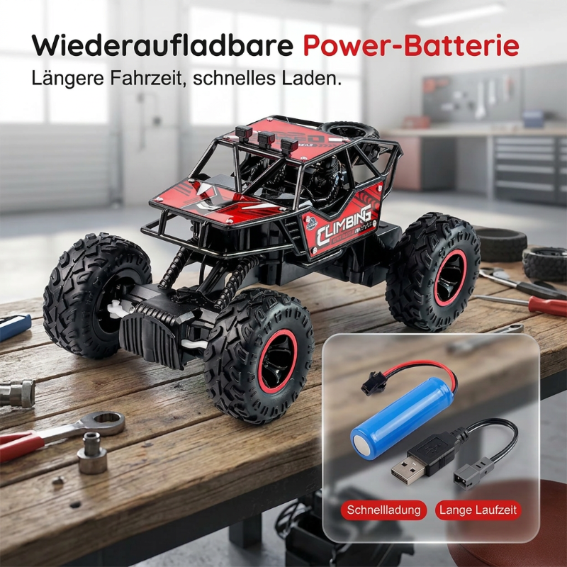 🚗 LIMITED-TIME 50% OFF! 💥 Remote Control Off-Road Car – All-Terrain Climber, 2.4GHz, Anti-Collision Frame ✨