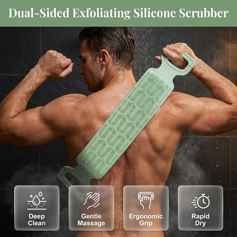 📢📢50% OFF !! ⏰🛁Deep Cleansing Silicone Back Scrubber🫧🧼