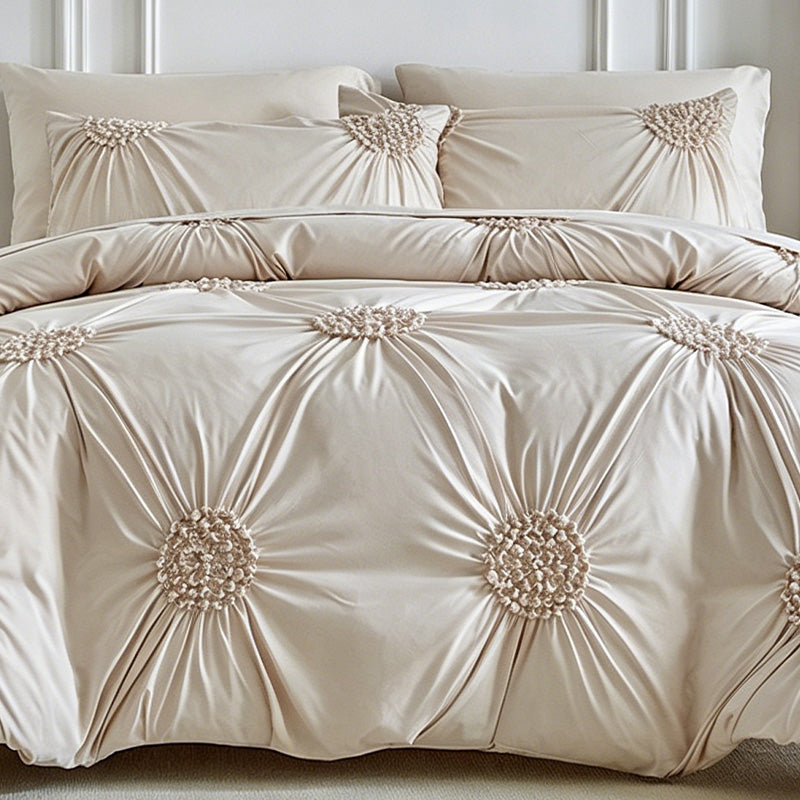🎉 2026 Sale — Over 35,000 Sold! 💞 Elegant Pinch Pleat Duvet Cover Set