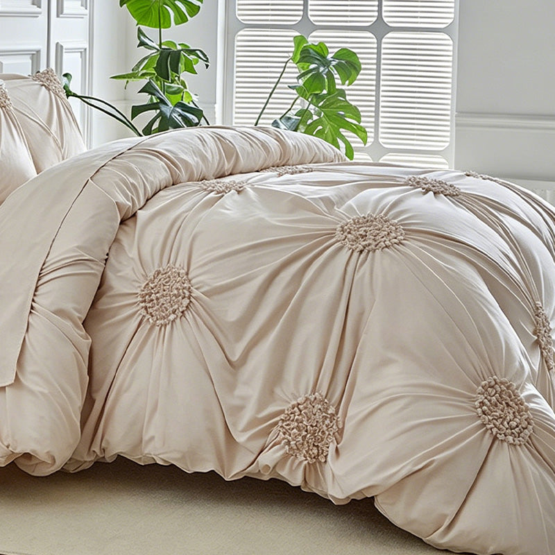 🎉 2026 Sale — Over 35,000 Sold! 💞 Elegant Pinch Pleat Duvet Cover Set