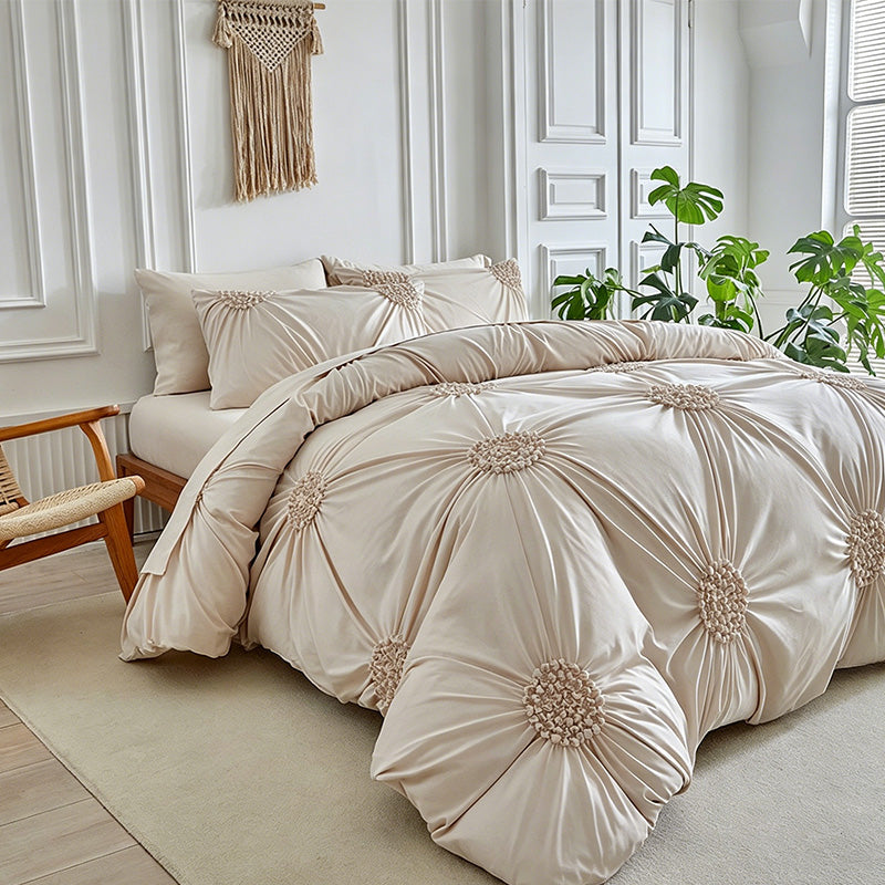 🎉 2026 Sale — Over 35,000 Sold! 💞 Elegant Pinch Pleat Duvet Cover Set