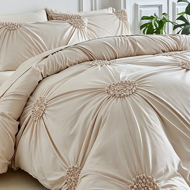 🎉 2026 Sale — Over 35,000 Sold! 💞 Elegant Pinch Pleat Duvet Cover Set