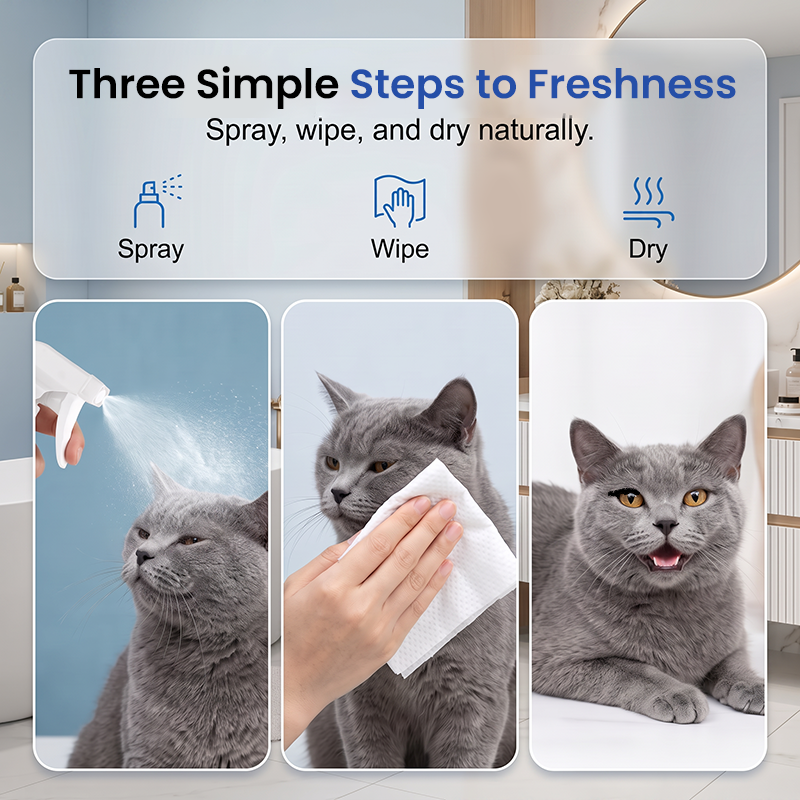 🐾50% OFF NOW ! 🐶Pet Ionic Water Cleaning Spray – tear stain removal, waterless grooming, mild safe formula, multi-pet compatible. Household pet daily care essential!
