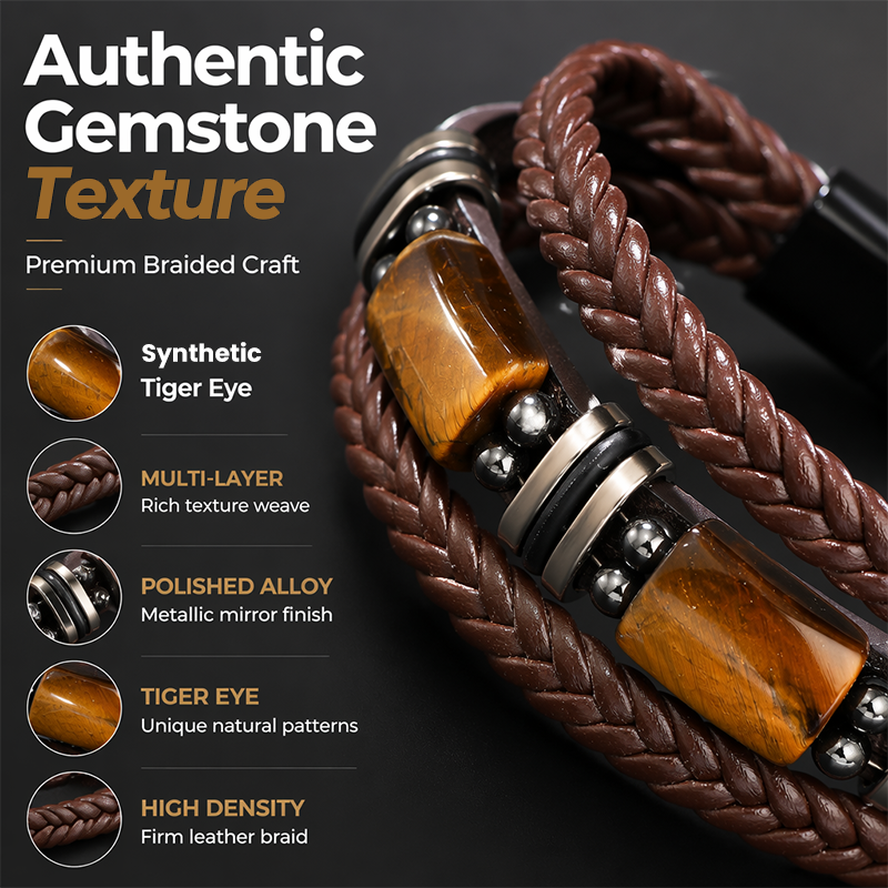 🔥Surprise 50% Off！📿New trendy essential！Braided PU Leather Bracelet for Men & Women
