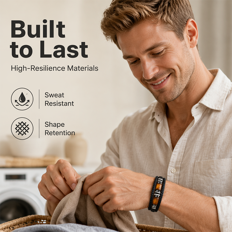 🔥Surprise 50% Off！📿New trendy essential！Braided PU Leather Bracelet for Men & Women
