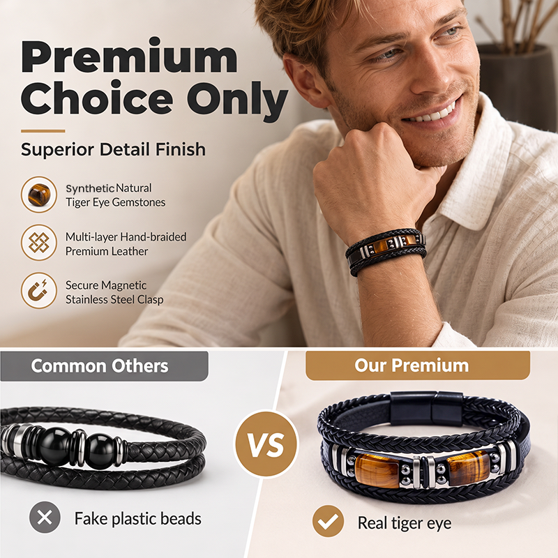 🔥Surprise 50% Off！📿New trendy essential！Braided PU Leather Bracelet for Men & Women
