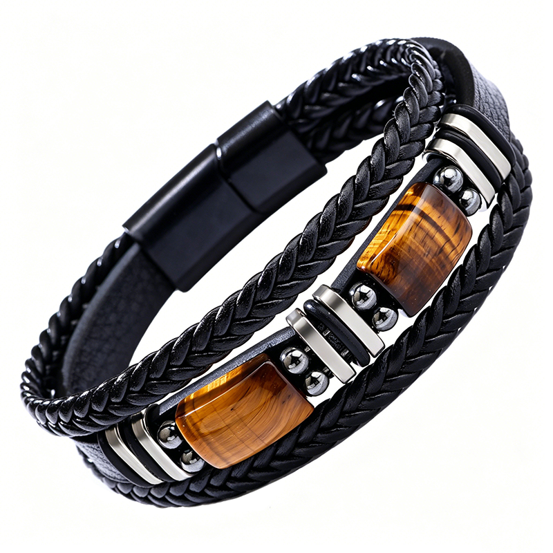 🔥Surprise 50% Off！📿New trendy essential！Braided PU Leather Bracelet for Men & Women