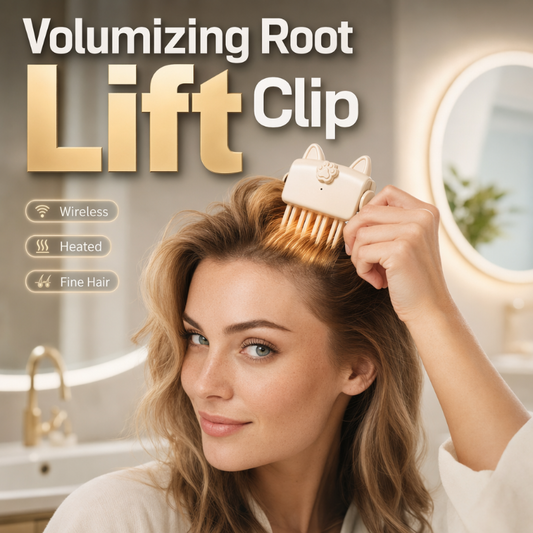 🔥48K+ Sold 💇 Wireless Heated Volumizing Root Lift Clip, Portable Travel Hair Styling Tool for Flat Fine Hair