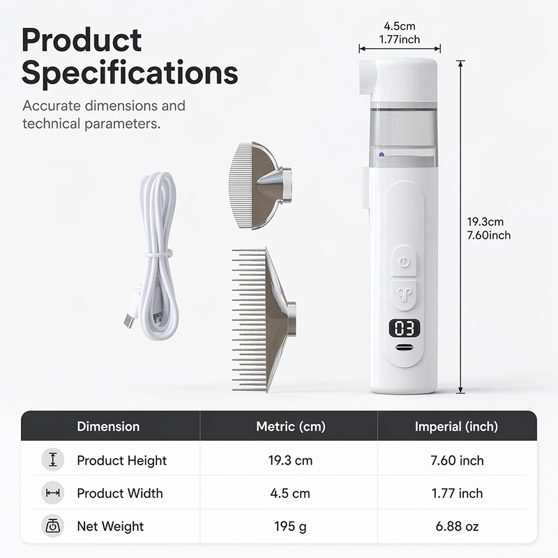 lectric Pet Groomina Comb
