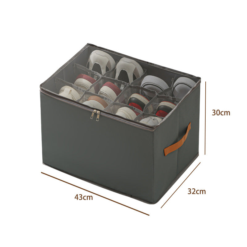 ⏰🔥LIMITED TIME 50% OFF! 👟 Fabric Shoe Organizer Storage Box – Foldable, Large Capacity, Dustproof & Breathable for Closet & Bedroom 🧺✨