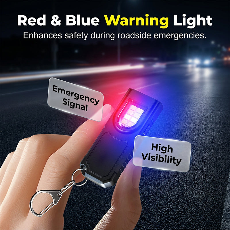 Mini Keychain Flashlight with Magnetic Base
