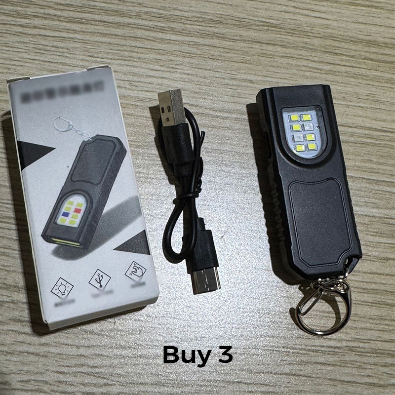Mini Keychain Flashlight with Magnetic Base