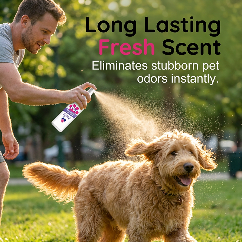 🐶50% OFF NOW! Instant Pet Detangling Hair Care Spray – Knot Remover Silky Finish Quick Dry Fur Detangler, No Rinse Grooming Spray for Dogs & Cats Long Short Hair Daily Grooming