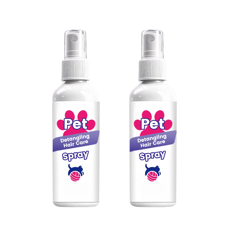 🐶50% OFF NOW! Instant Pet Detangling Hair Care Spray – Knot Remover Silky Finish Quick Dry Fur Detangler, No Rinse Grooming Spray for Dogs & Cats Long Short Hair Daily Grooming