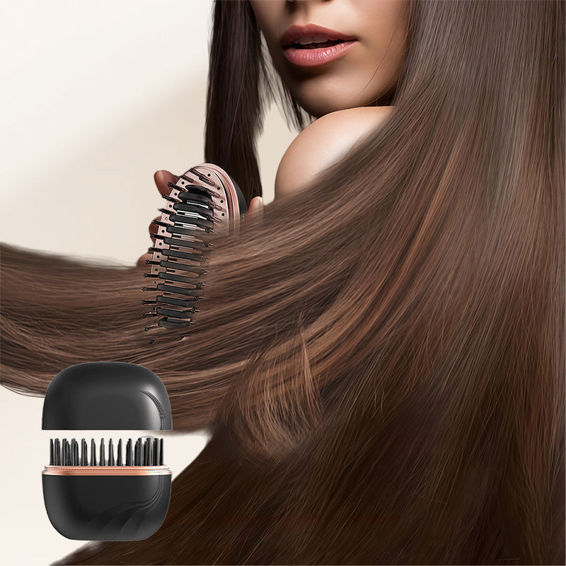 ✨️Limited time 50% off! 🔥Heats in 3 seconds 👱‍♀️style your hair anytime anywhere!Mini Cordless Hair Straightener Comb