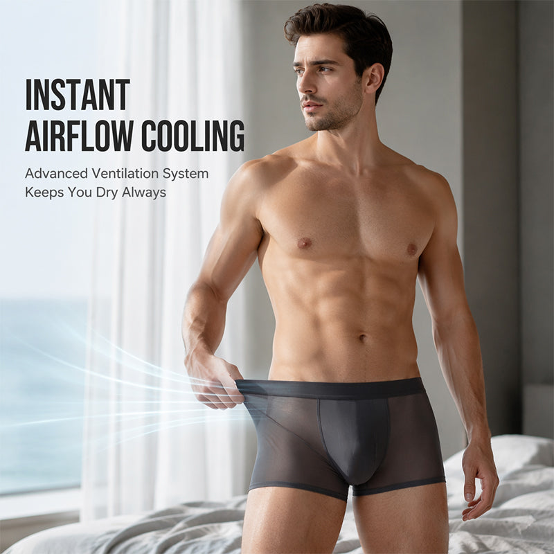 Men's Ice Cooling Ultra-Thin Boxer Briefs