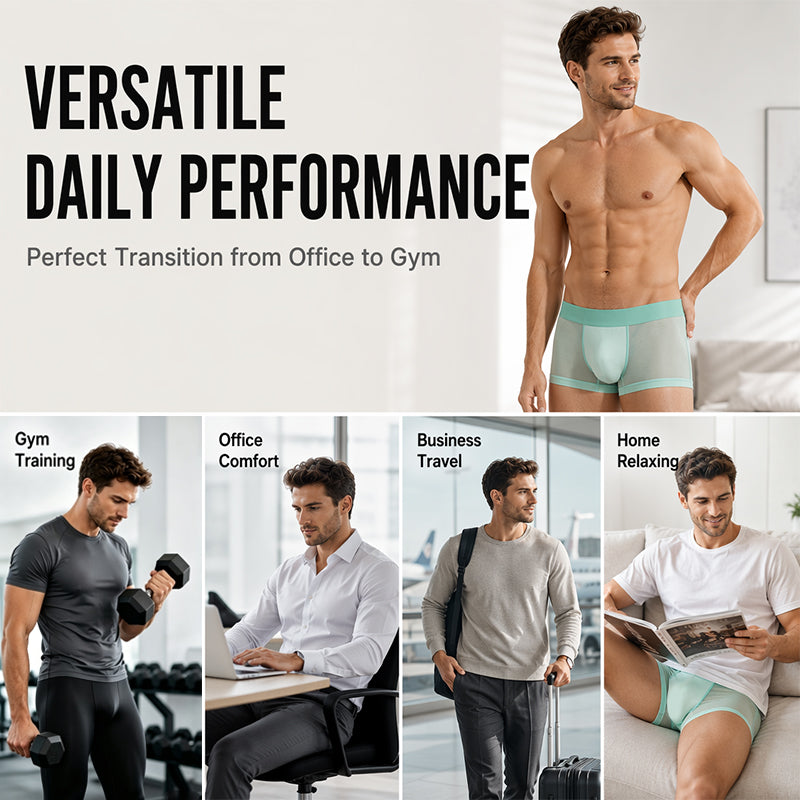 Men's Ice Cooling Ultra-Thin Boxer Briefs