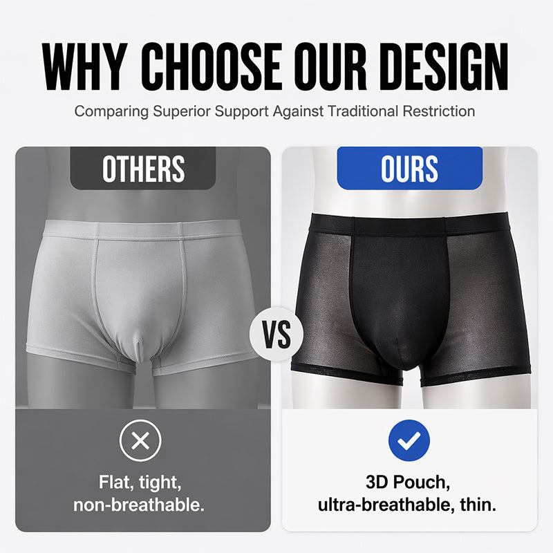 Men's Ice Cooling Ultra-Thin Boxer Briefs