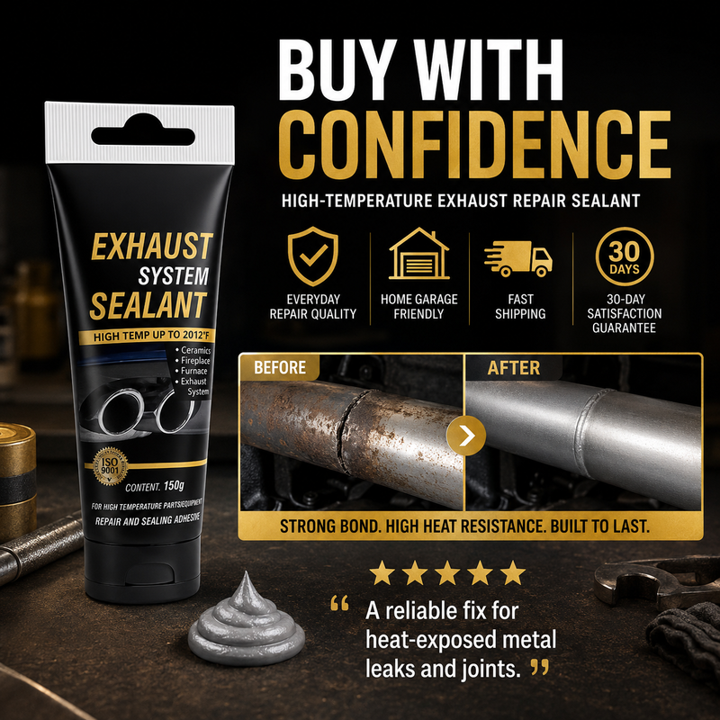 🛠All-purpose repair！High Temperature Exhaust Repair Sealant