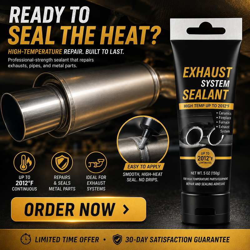 🛠All-purpose repair！High Temperature Exhaust Repair Sealant