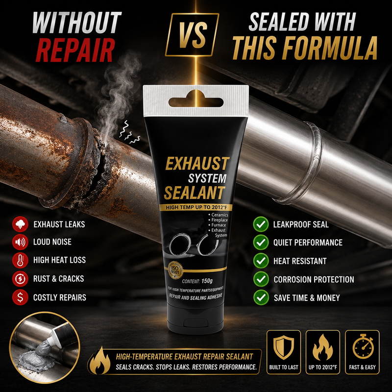 🛠All-purpose repair！High Temperature Exhaust Repair Sealant