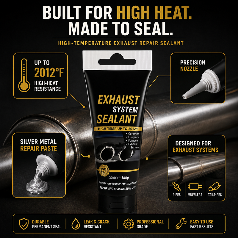 🛠All-purpose repair！High Temperature Exhaust Repair Sealant