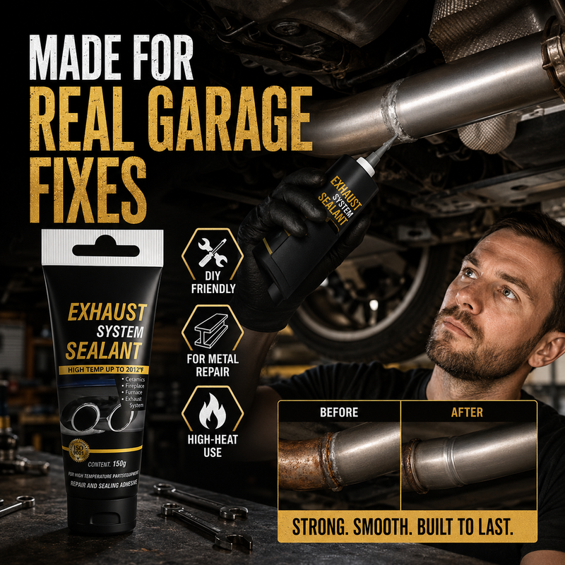 🛠All-purpose repair！High Temperature Exhaust Repair Sealant