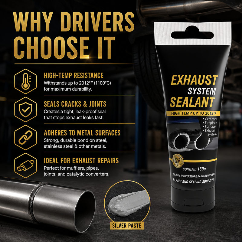 🛠All-purpose repair！High Temperature Exhaust Repair Sealant