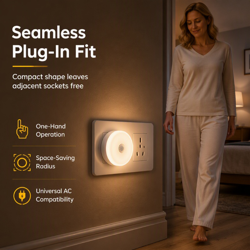 🥳2026 HOT SALE🥳50K+ SOLD! 💞 50% OFF!Plug-in Motion Sensor Night Light